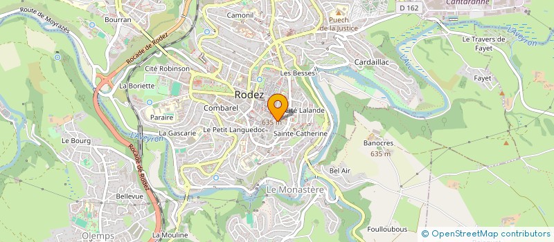 localisation de l'entreprise LIVRES ET ARTS à RODEZ