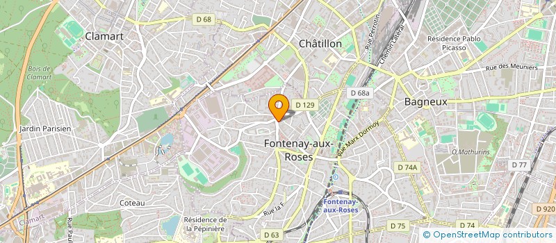 localisation de l'entreprise LIVRIS à FONTENAY-AUX-ROSES