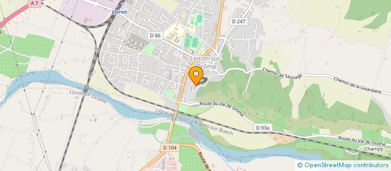 localisation de l'entreprise LIVRON HANDBALL  LIVRON SUR DROME