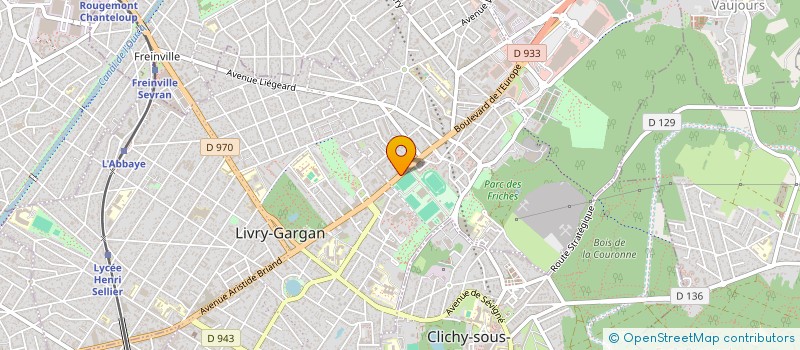 localisation de l'entreprise LIVRY GARGAN ATHLETISME  LIVRY-GARGAN