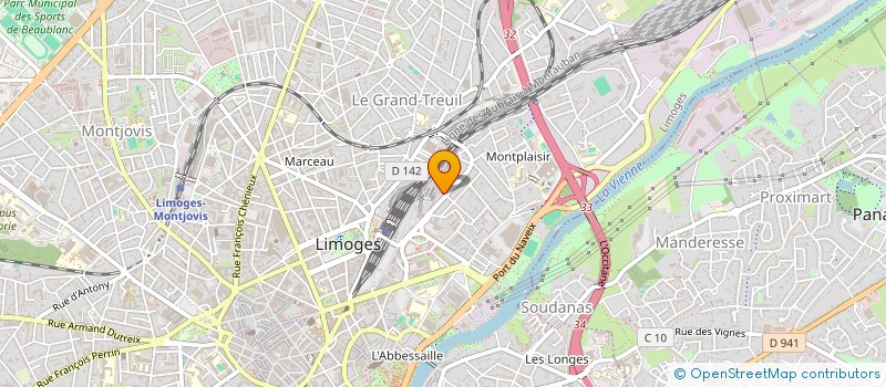 localisation de l'entreprise LIVSTYL à LIMOGES