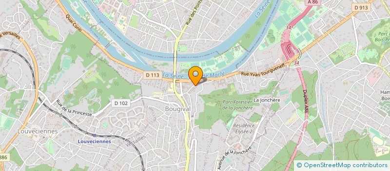 localisation de l'entreprise LIWREO SARL  BOUGIVAL