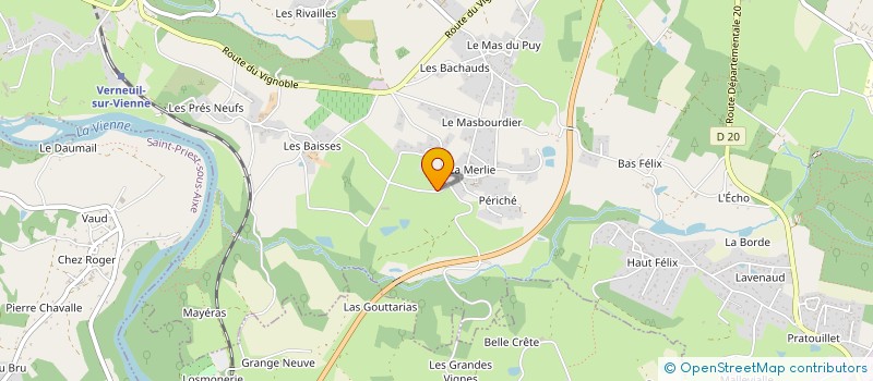 localisation de l'entreprise LIXY à VERNEUIL-SUR-VIENNE
