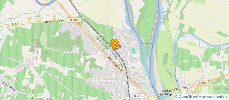 localisation de l'entreprise LIYA  PONT ST ESPRIT