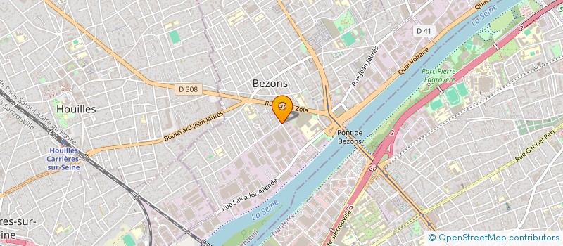 localisation de l'entreprise LIYA à BEZONS