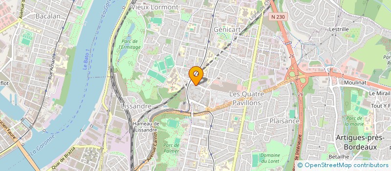 localisation de l'entreprise LIYA  LORMONT