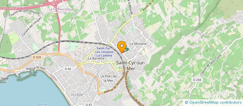 localisation de l'entreprise LIYA à SAINT-CYR-SUR-MER