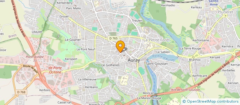 localisation de l'entreprise LIYA MARKET à AURAY