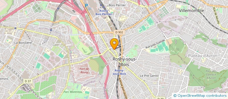 localisation de l'entreprise LIYI à ROSNY-SOUS-BOIS