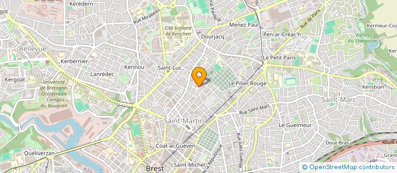 localisation de l'entreprise LIZA SERVICES à BREST