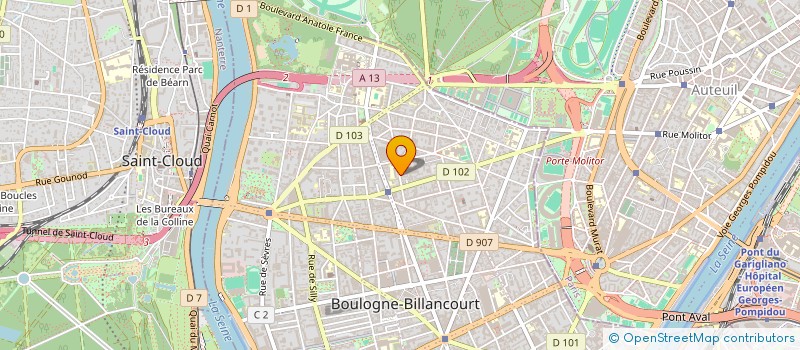 localisation de l'entreprise LIZAY FINANCE  BOULOGNE-BILLANCOURT