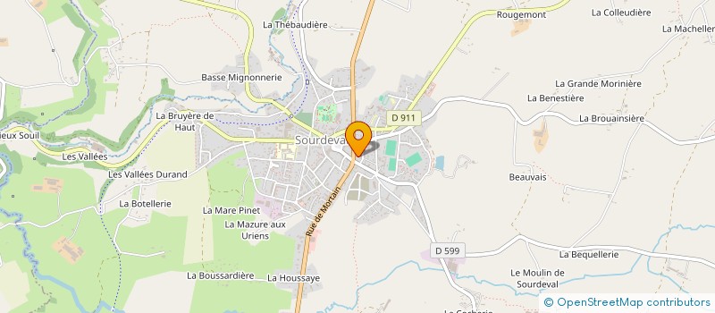 localisation de l'entreprise LIZDIS à SOURDEVAL