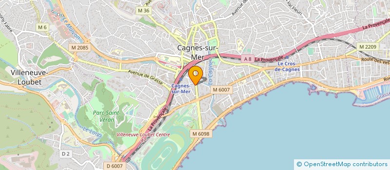 localisation de l'entreprise LIZE ET ANNE à CAGNES-SUR-MER
