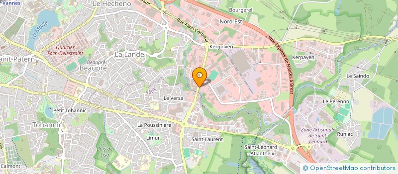 localisation de l'entreprise LIZIEC IMMO 56 à VANNES