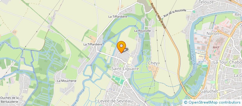 localisation de l'entreprise LIZIN-ROLET  NIORT