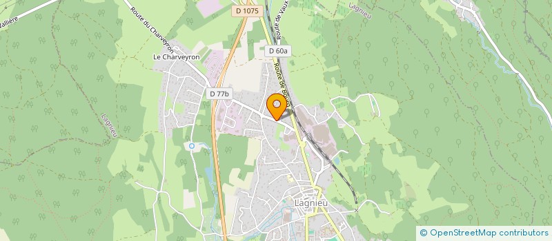 localisation de l'entreprise LIZONNE HB  LAGNIEU