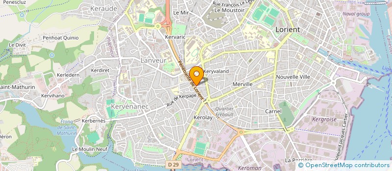 localisation de l'entreprise LIZPATHY  LORIENT