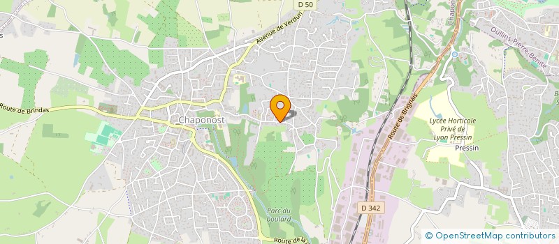 localisation de l'entreprise LIZROY  CHAPONOST