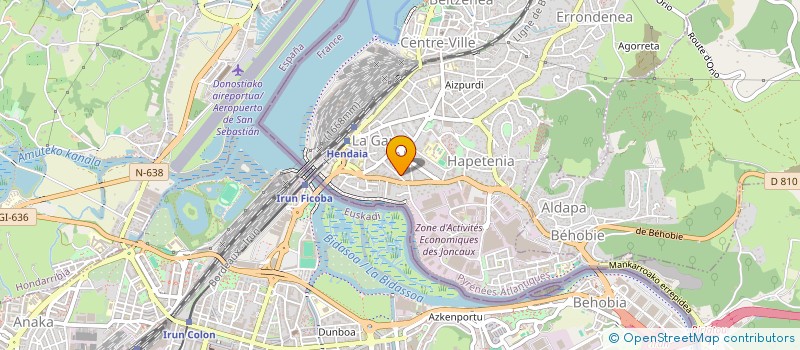 localisation de l'entreprise LIZTORI  HENDAYE