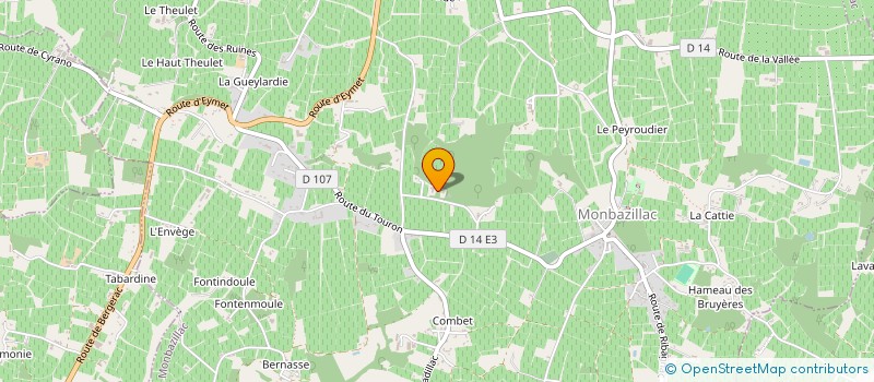 localisation de l'entreprise LJ  MONBAZILLAC