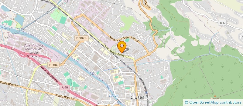 localisation de l'entreprise LJ 74 INFORMATIQUE  CLUSES