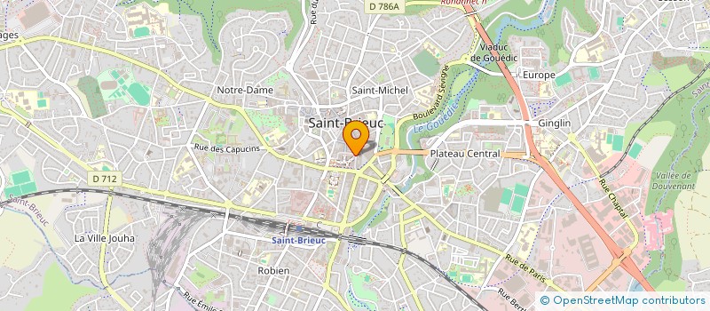 localisation de l'entreprise LJ ACCESSOIRES à SAINT-BRIEUC