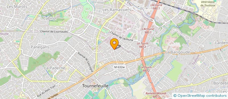 localisation de l'entreprise LJ AUTOMOBILES  TOURNEFEUILLE