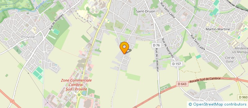 localisation de l'entreprise LJ BEZILLE à CAMBRAI