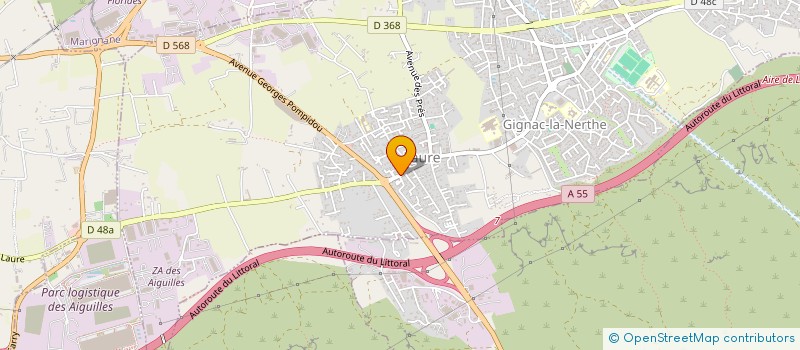 localisation de l'entreprise LJ CONSTRUCTIONS à ROGNAC