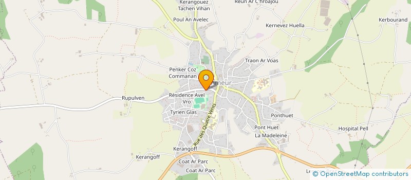 localisation de l'entreprise LJ COUVERTURE  LANMEUR