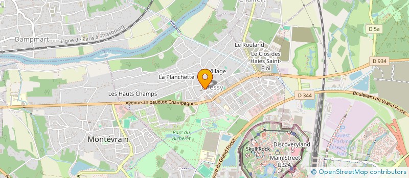 localisation de l'entreprise LJ CREATION à CHESSY