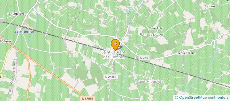 localisation de l'entreprise LJ DISTRIBUTION à SAINT-LAURENT-DES-COMBES