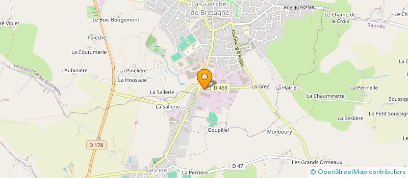 localisation de l'entreprise LJ FITNESS  SAINT-JOUAN-DES-GUERETS