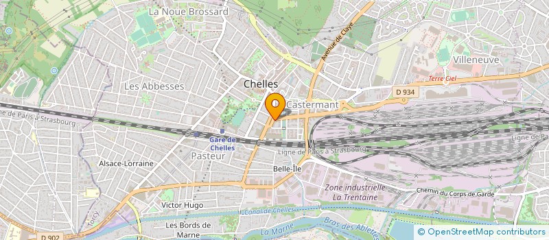 localisation de l'entreprise LJ FLEURS à CHELLES
