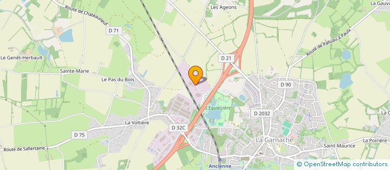 localisation de l'entreprise LJ FROID  LA GARNACHE