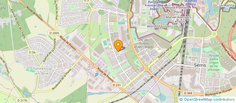 localisation de l'entreprise LJ HOLDING  MONTEVRAIN