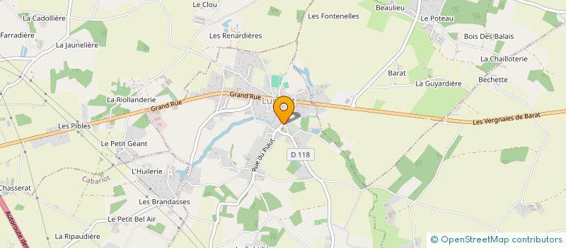 localisation de l'entreprise LJ IMMO  LUSSANT