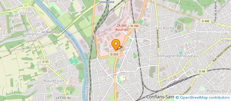 localisation de l'entreprise LJ IMMO  SAINT-OUEN-L'AUMONE