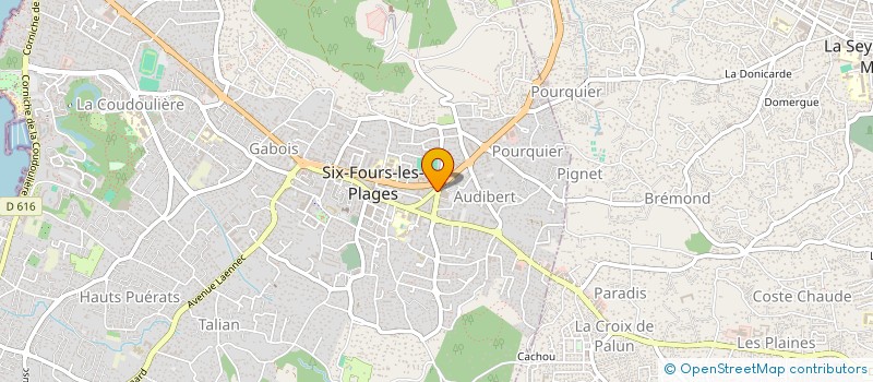 localisation de l'entreprise LJ IMMO à SIX-FOURS-LES-PLAGES