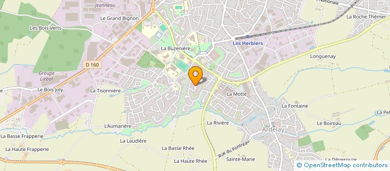 localisation de l'entreprise LJ IMMO à LES HERBIERS