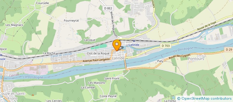 localisation de l'entreprise LJ IMMO  LALINDE