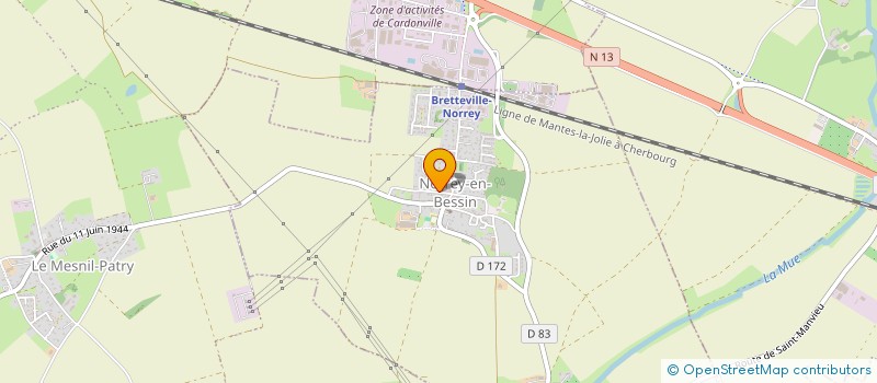 localisation de l'entreprise LJ IMMO  SAINT-MANVIEU-NORREY