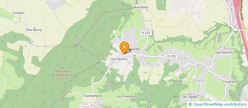 localisation de l'entreprise LJ INDUSTRIES à CUVAT