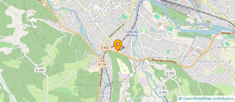 localisation de l'entreprise LJ INVEST à JURANCON