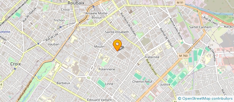 localisation de l'entreprise LJ INVEST IMMO à ROUBAIX