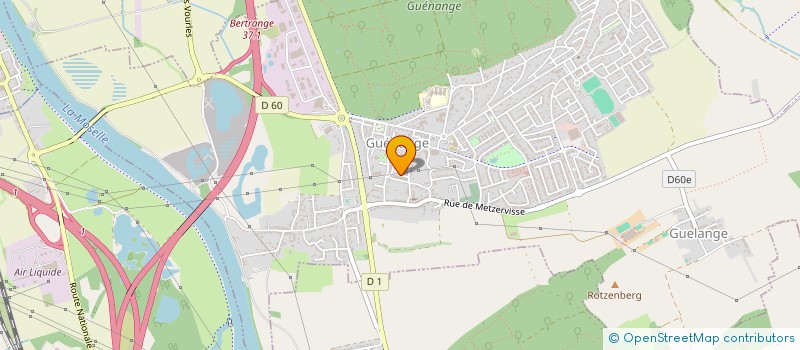 localisation de l'entreprise LJ INVESTISSEMENTS  GUENANGE