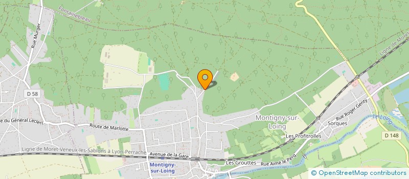 localisation de l'entreprise LJ JUMP  MONTIGNY-SUR-LOING