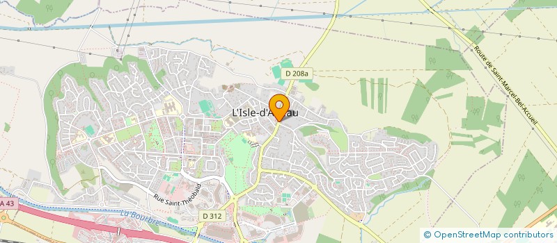 localisation de l'entreprise LJ LAVERIE à L'ISLE-D'ABEAU