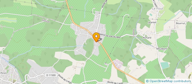 localisation de l'entreprise LJ NUANCES  SADIRAC