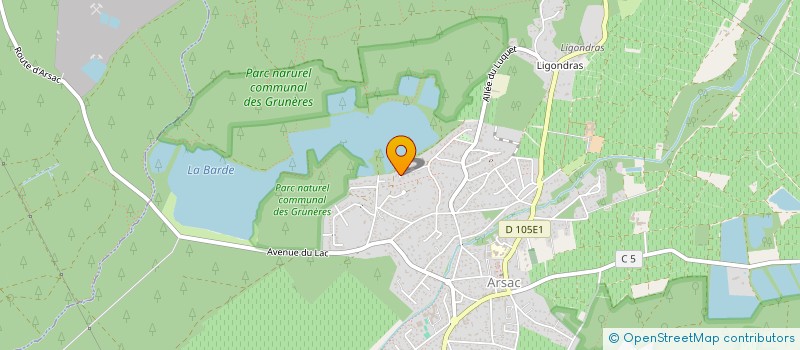 localisation de l'entreprise LJ OR PAIRE  ARSAC